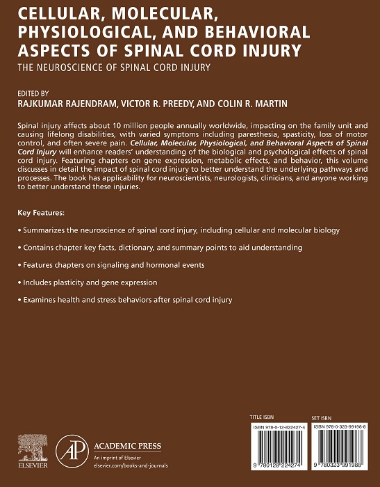 obálka publikácie Cellular, Molecular, Physiological, and Behavioral Aspects of Spinal Cord Injury: The Neuroscience of Spinal Cord Injury