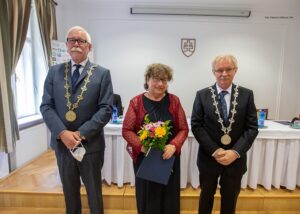 prof. Ing. Oľga Križanová, DrSc. počas odovzdávania Cien SAV