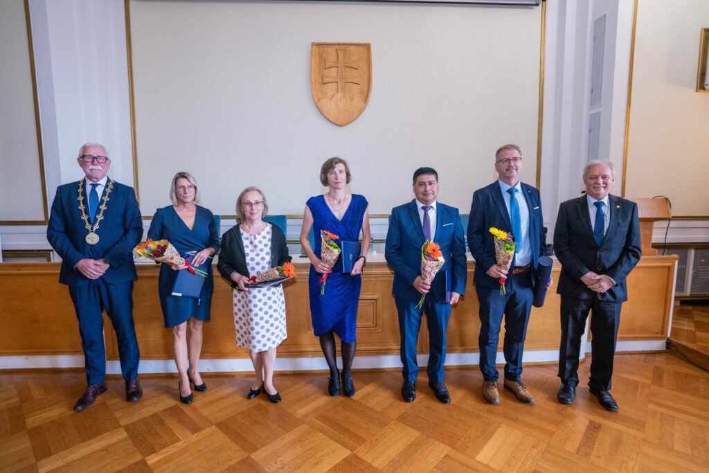 The awarded team Ing. Ľudovít Škultéty, ...