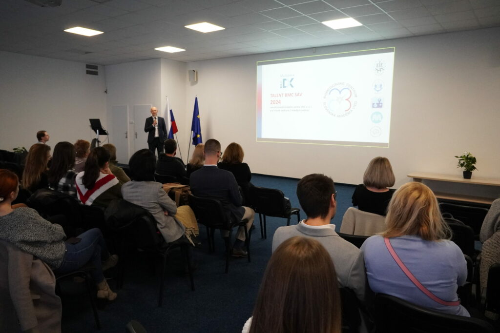 Odovzdávanie cien Talent BMC SAV 2024.