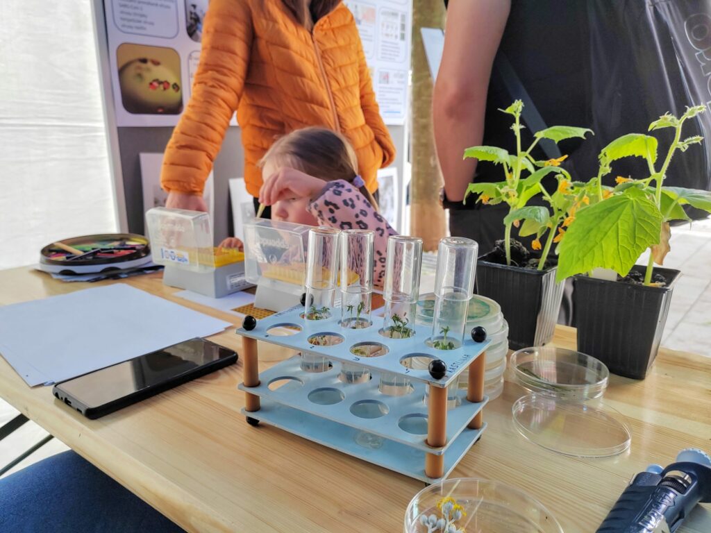 Stánok BMC SAV, v. v. i. na podujatí Víkend so SAV v Trnave.