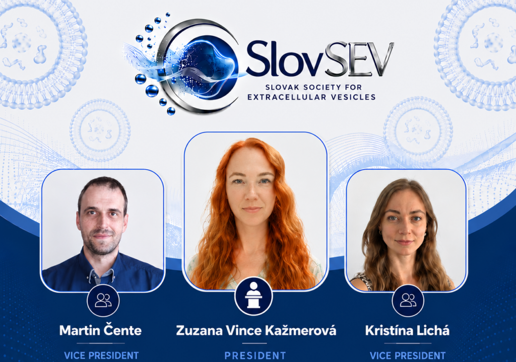 Vedenie odbornej spoločnosti SlovSEV, zľava Dr. Martin Čente z Neuroimunologického ústavu SAV, ...