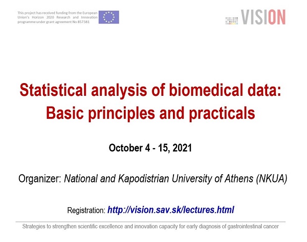 Plagát k podujatiu projektu VISION. Info...