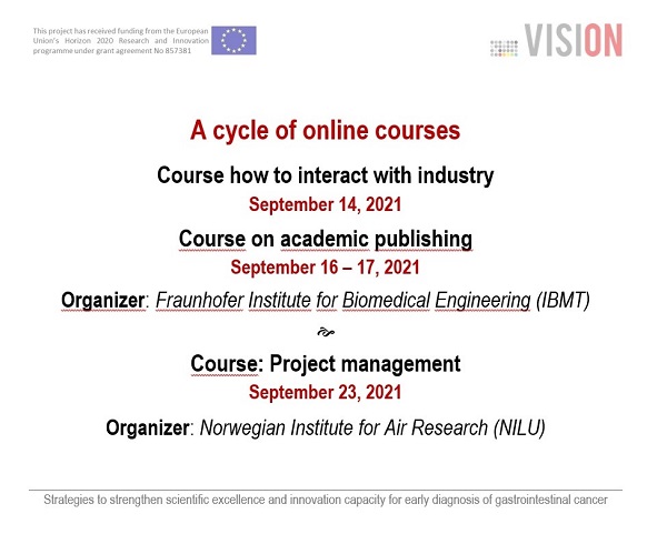 Plagát k podujatiu projektu VISION. Info...