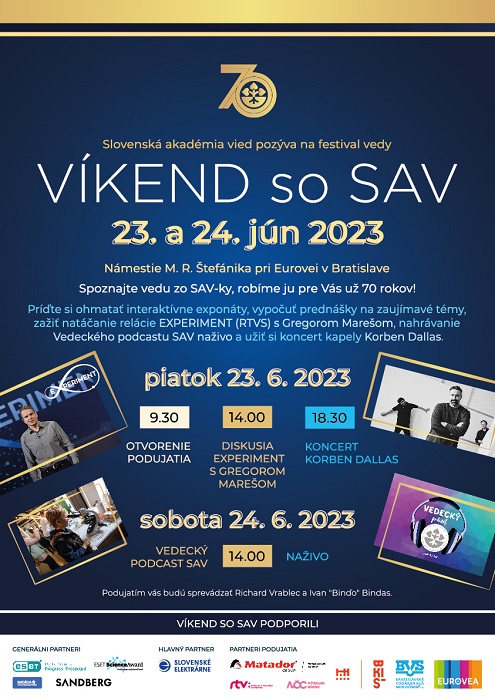 plagát Víkend so SAV