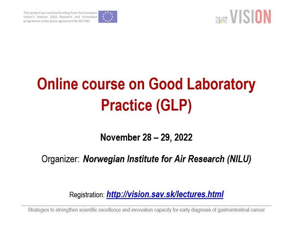 Plagát k podujatiu projektu VISION. Info...