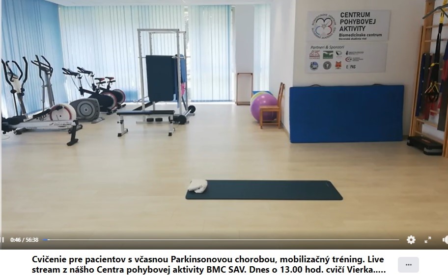 telocvičňa Centra pohybovej aktivity BMC SAV, v. v. i.